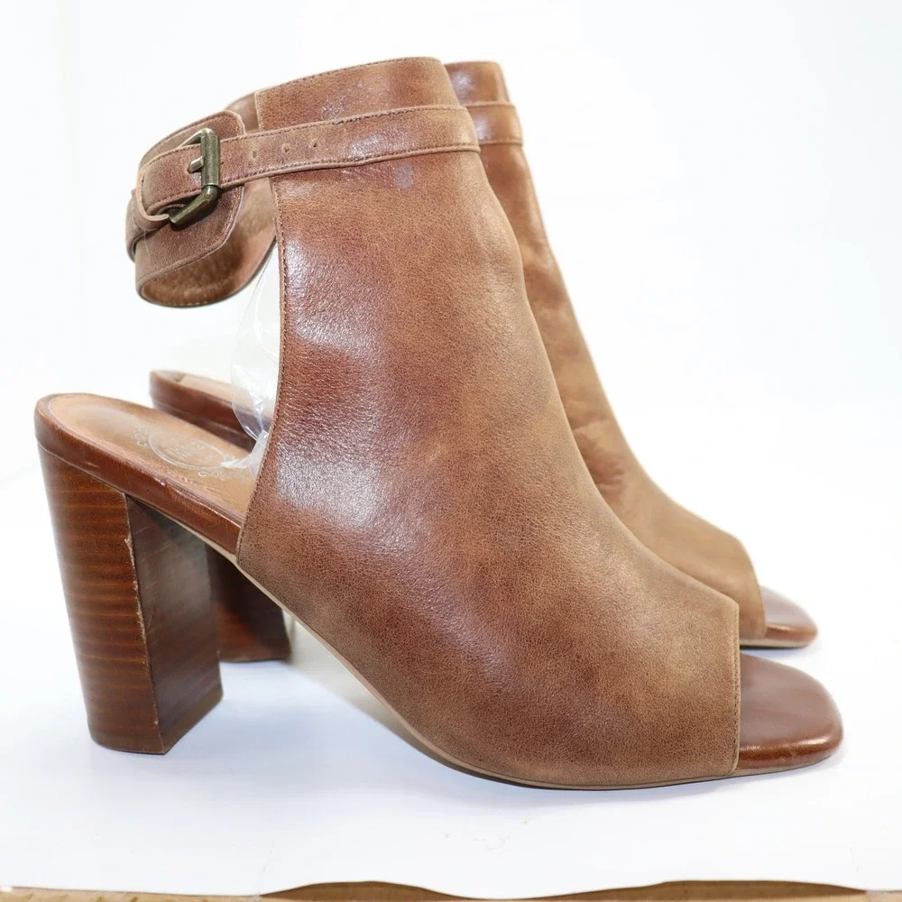 Jeffrey Campbell Ibiza Last Heels 8.5 Brown Womens Boho Sandal